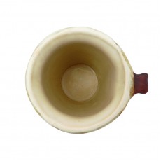 DARK BROWN MATT + VANILLA MATT Buclák s uchem 1ks