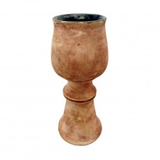 BROWN MATT + BLACK GLASURE Číše velká 1ks