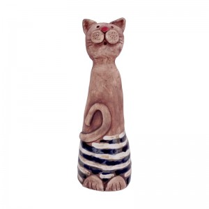 BROWN MATT Dekorace KOČKA 1ks