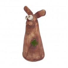 Dekorace ZAJÍC se čtyřlístkem 1ks